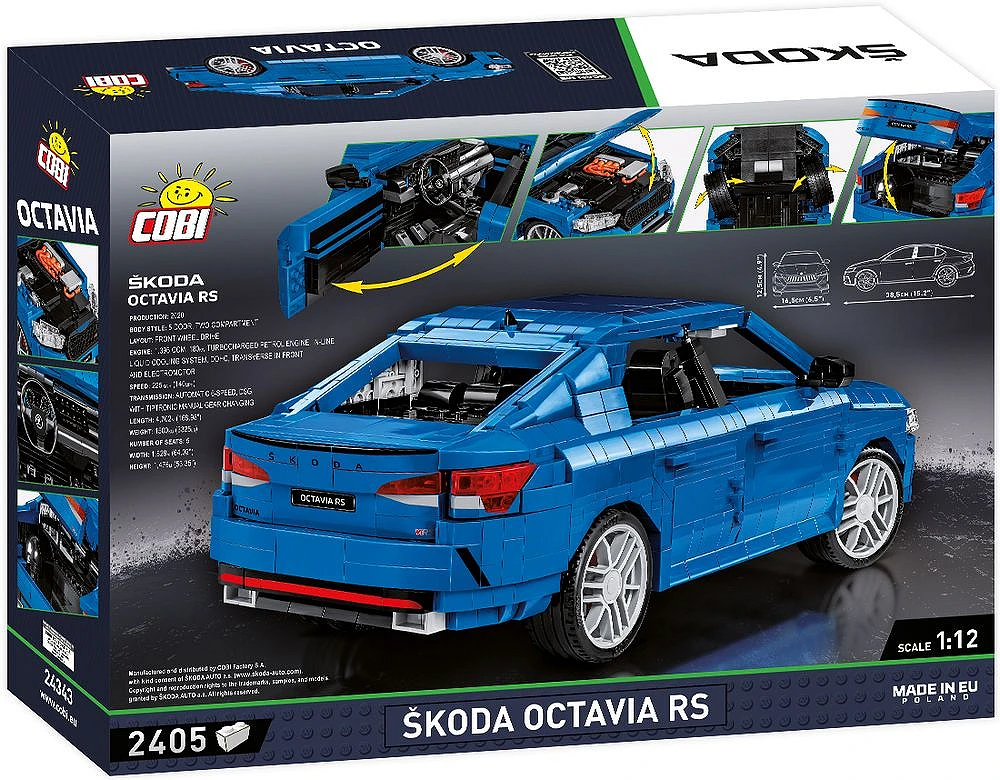 Škoda Octavia RS (COBI-24343)  Cars in 1:12 scale  cobi.pl
