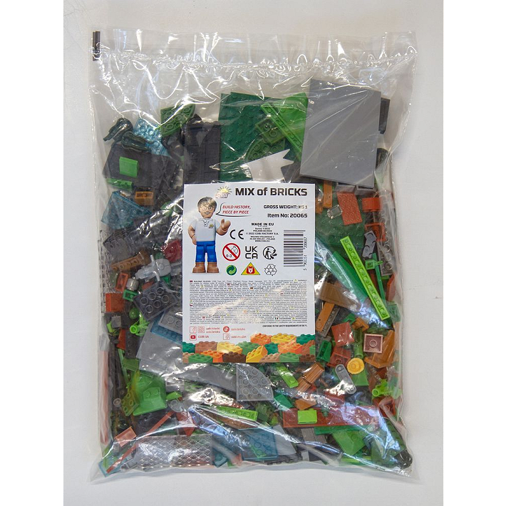 Mix klocków konstrukcyjnych 1 kg - worek