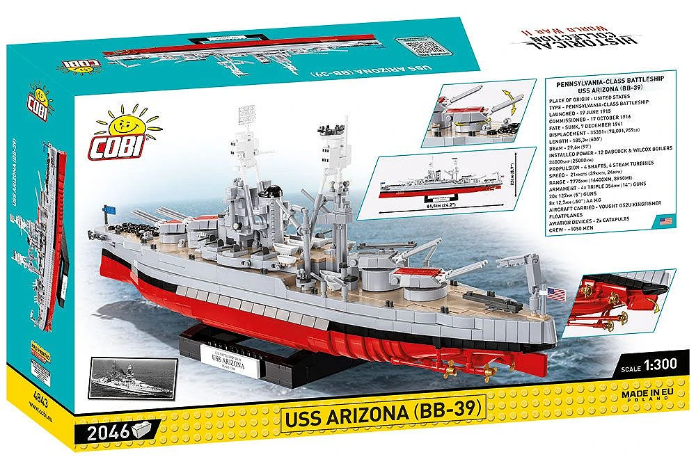 USS Arizona (BB-39) (COBI-4843)  Ships and boats  cobibricks.com