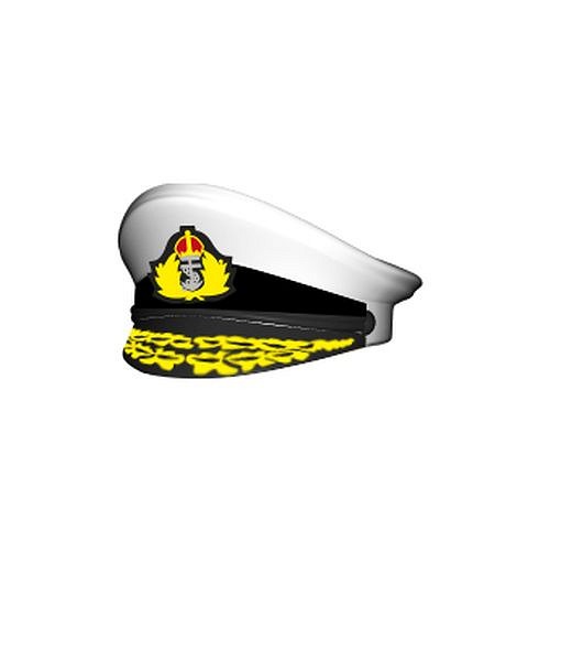 Czapka oficerska z daszkiem, nadruk - fot. 2