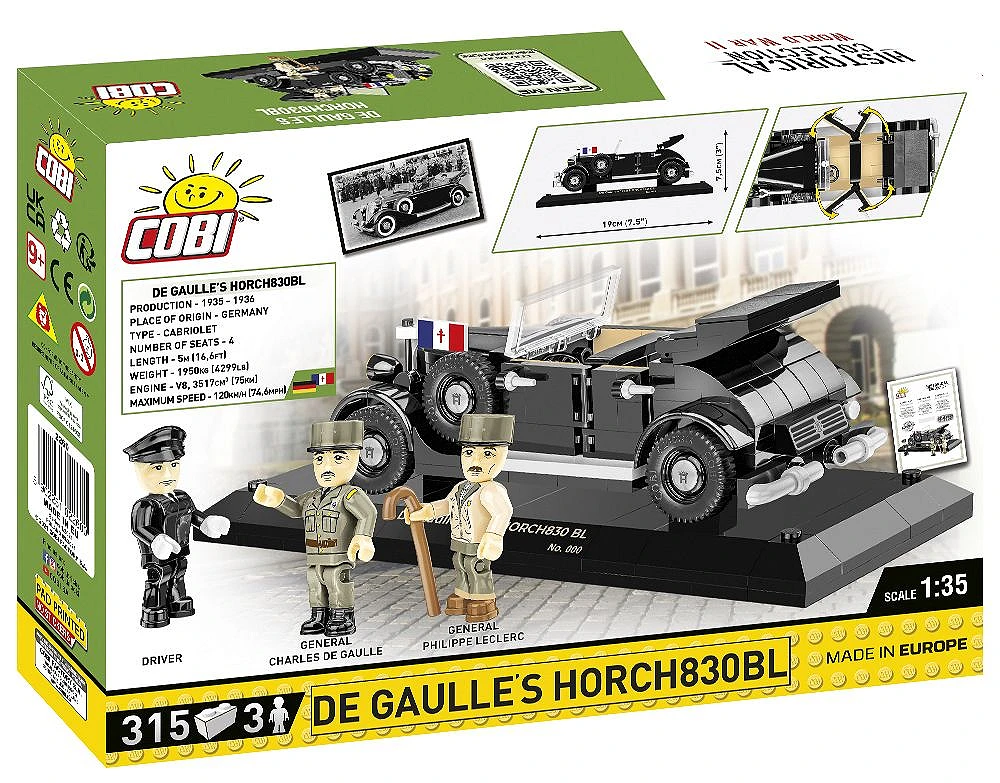 Horch830BL De Gaulle - Limited Edition (COBI-2260)  Limited