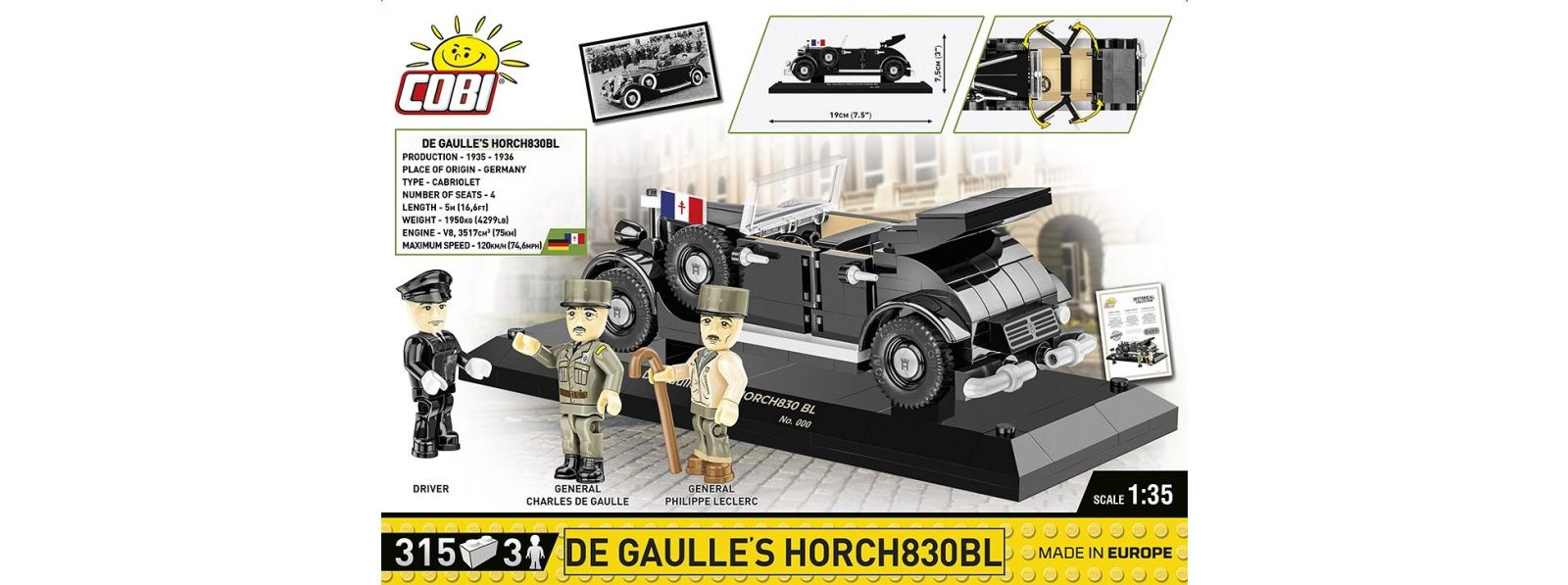 Pre-sale De Gaulle's Horch830BL - Limited Edition - started!