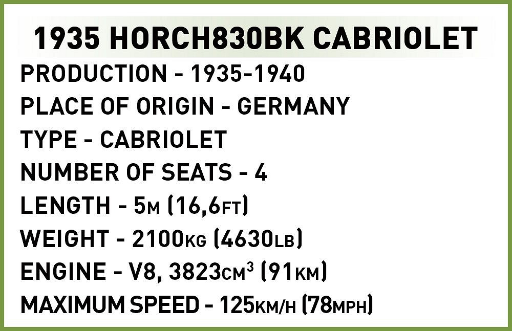 Horch830BK Cabriolet - Edycja Limitowana - fot. 8