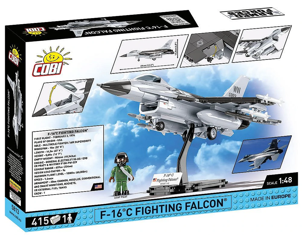 【箱破れ有】COBI F-16C ファイティング ファルコン 1/48 5813 Amazon.co.jp: COBI(コビ) ブロック アメリカ軍 飛行機 F-16C