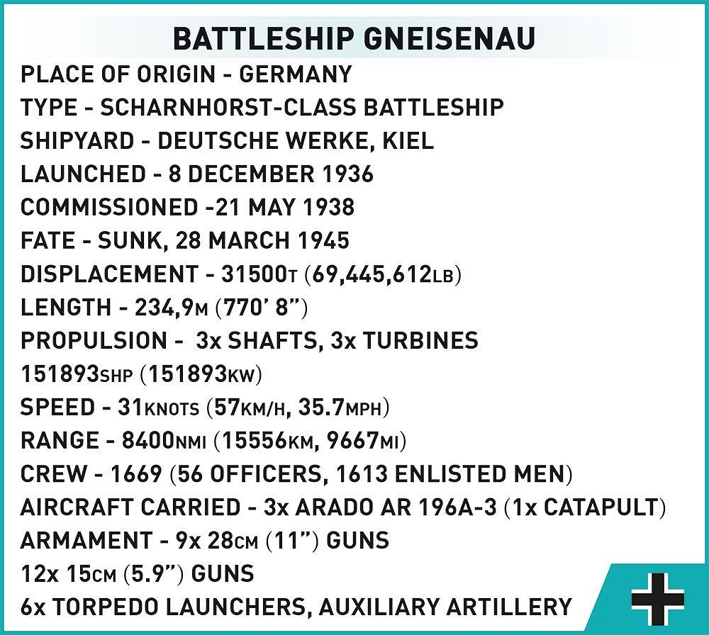 Battleship Gneisenau - fot. 11