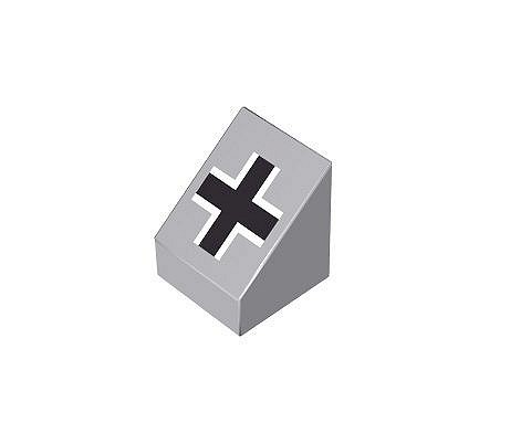 1x1 skośny, krzyż niemiecki mini