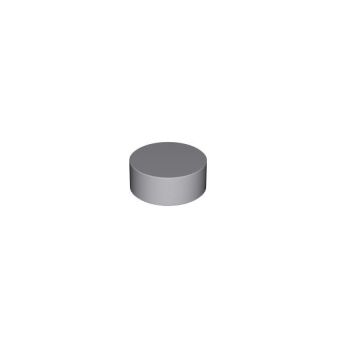 1x1 1/3 round plate, new grey