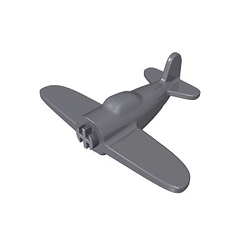 Airplane without printing 1:300
