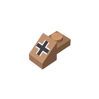 1x1 bevel with 1x1 1/3, german cross mini