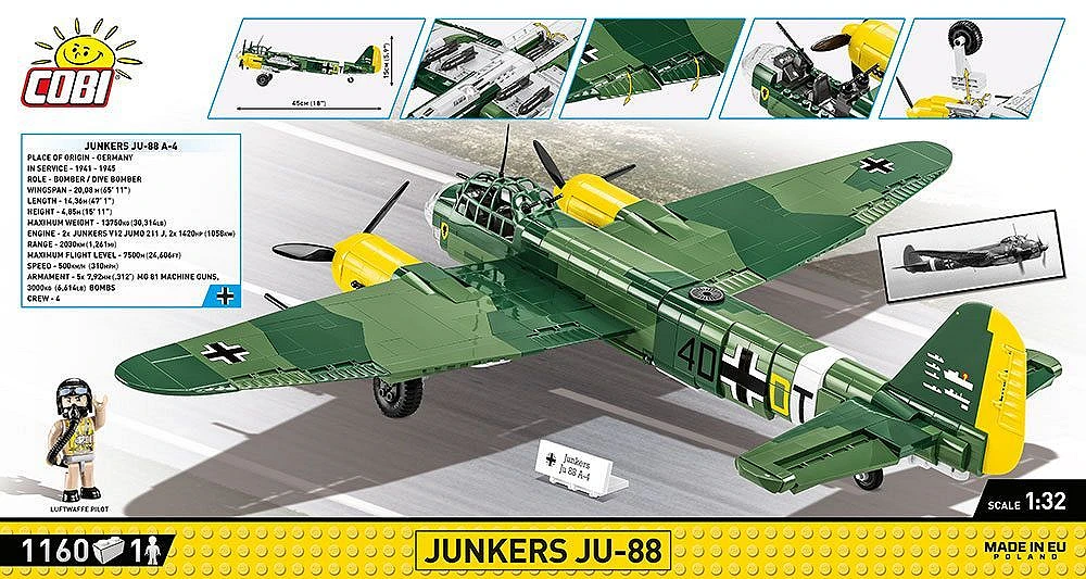 Junkers Ju 88 (COBI-5733)  Aircraft  cobibricks.com