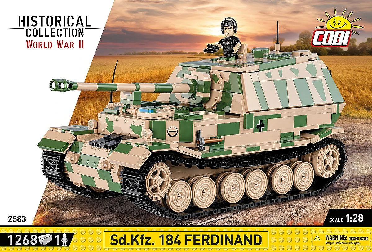 Zvezda 1:72 Sd.Kfz.184 Ferdinand Tiger - Gedetailleerd Plastic Modelbouwset Bouwpakket Tank