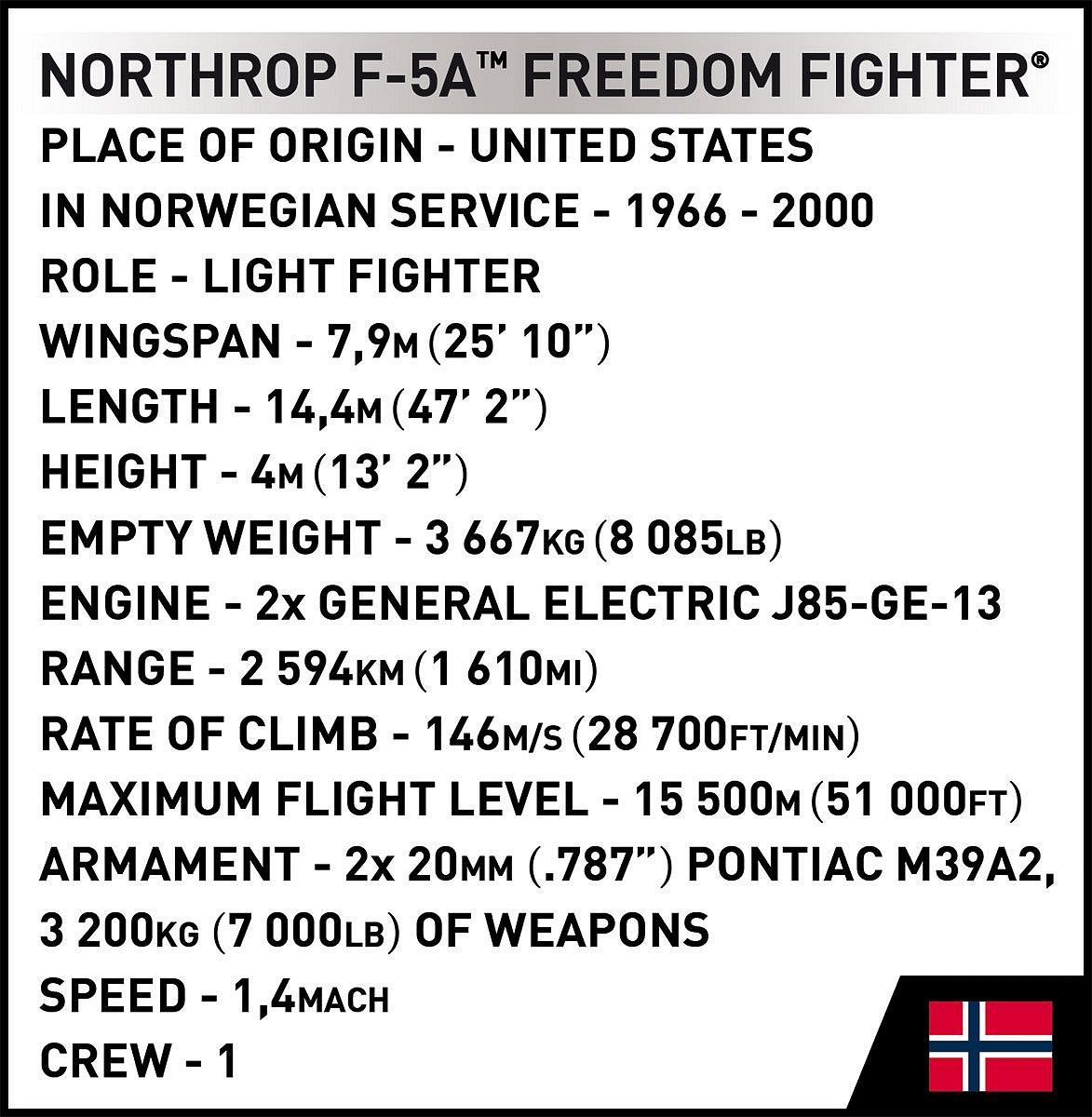Northrop F-5A Freedom Fighter - fot. 8