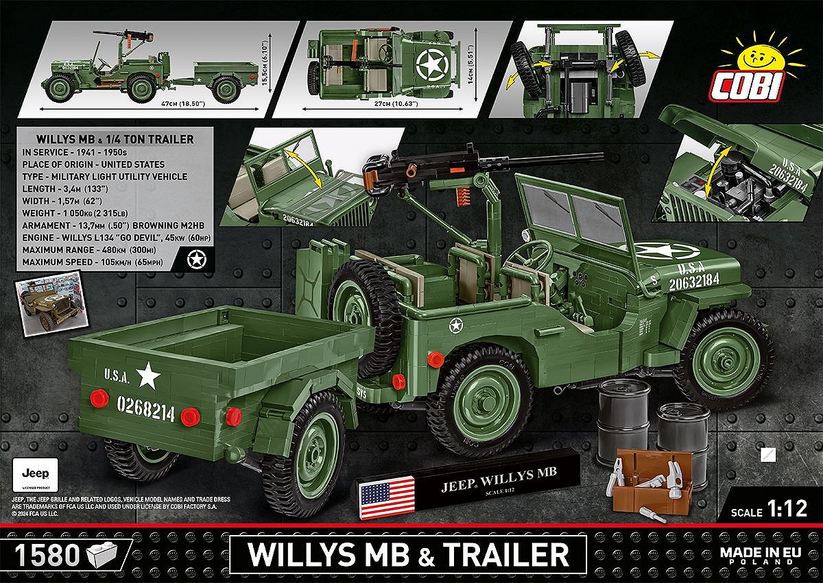 Willys MB & Trailer - Executive Edition - uszkodzone pudełko - fot. 6