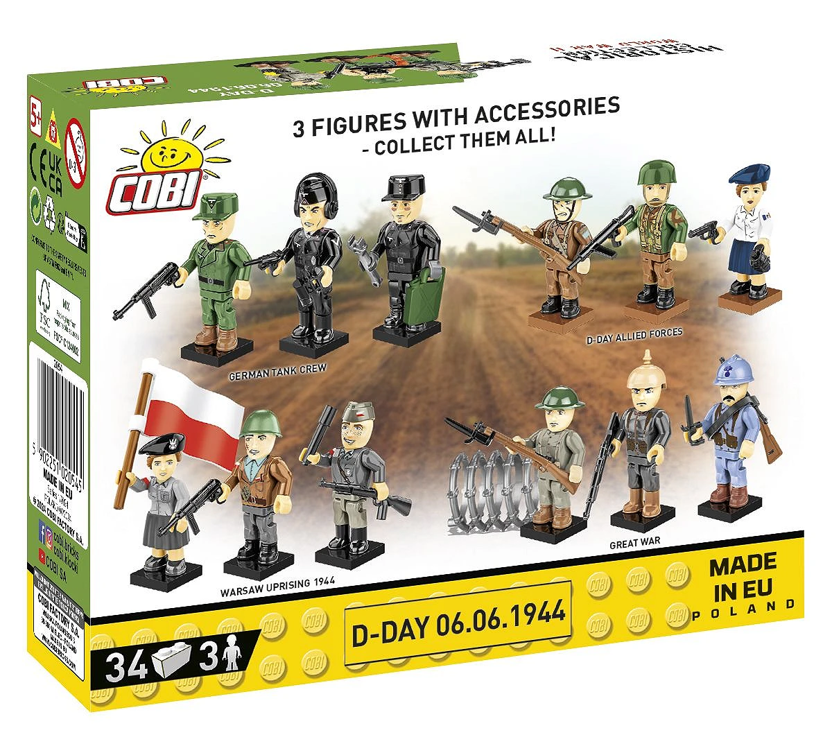 D-Day 06.06.1944 (COBI-2054)  Soldiers Figures  cobibricks.com
