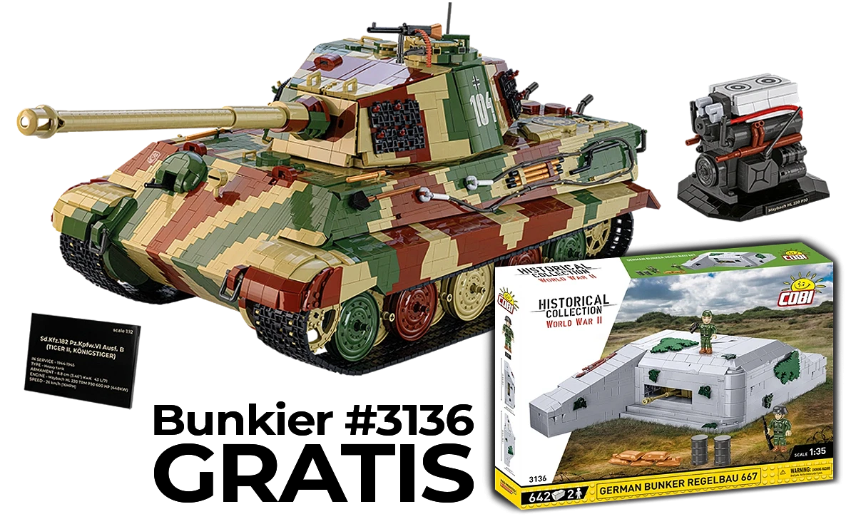 Tiger II  Königstiger + Bunkier Gratis