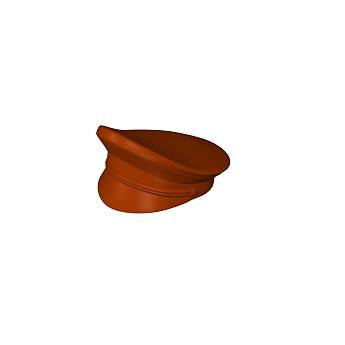 Officer's cap with visor