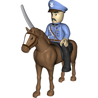Marshal Piłsudski on his mare Kasztanka