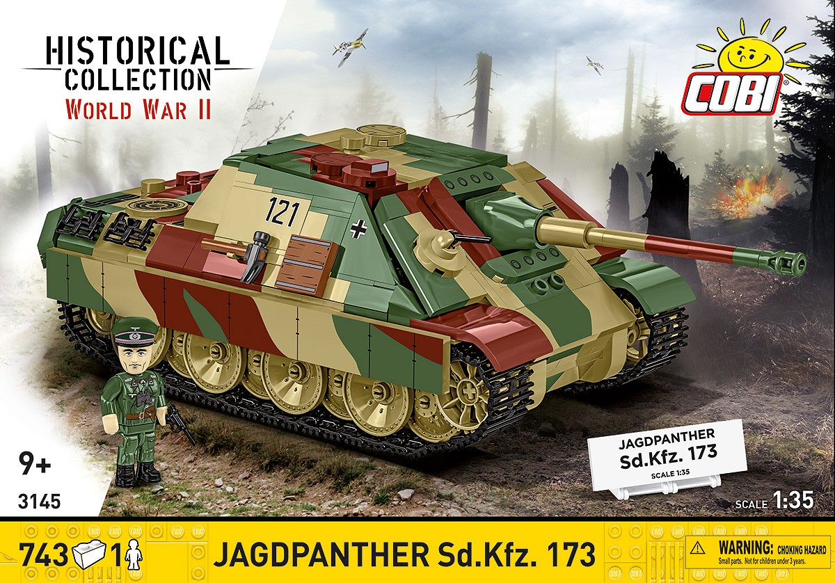 Front of the packaging for the set featuring the Jagdpanther Sd.Kfz. 173 model.