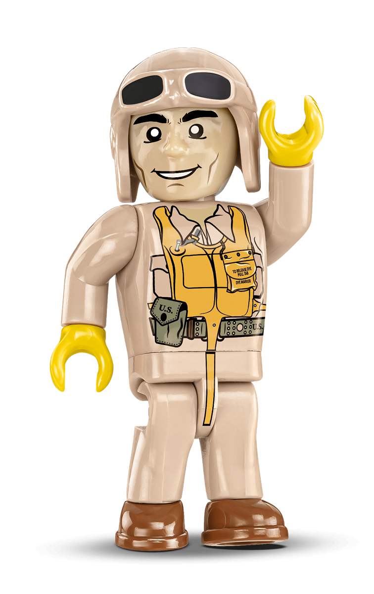 Pilot figure from the VOUGHT F4U-1D CORSAIR set.